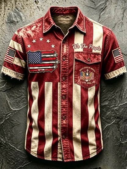 Men'S 250Th Anniversary National Faith Print Shirt