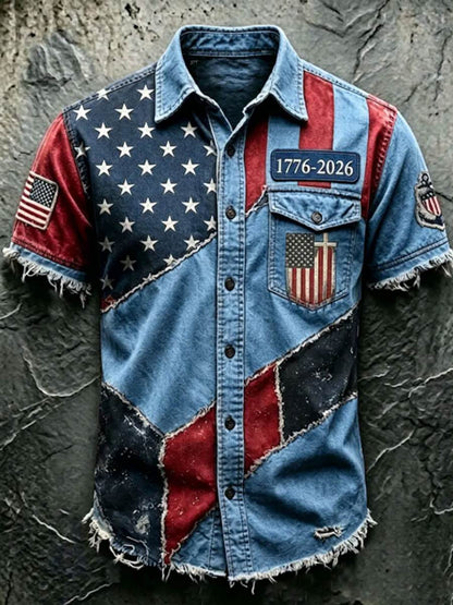 Men'S 250Th Anniversary National Print Shirt