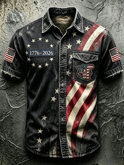 Men'S 250Th Anniversary National Faith Print Shirt