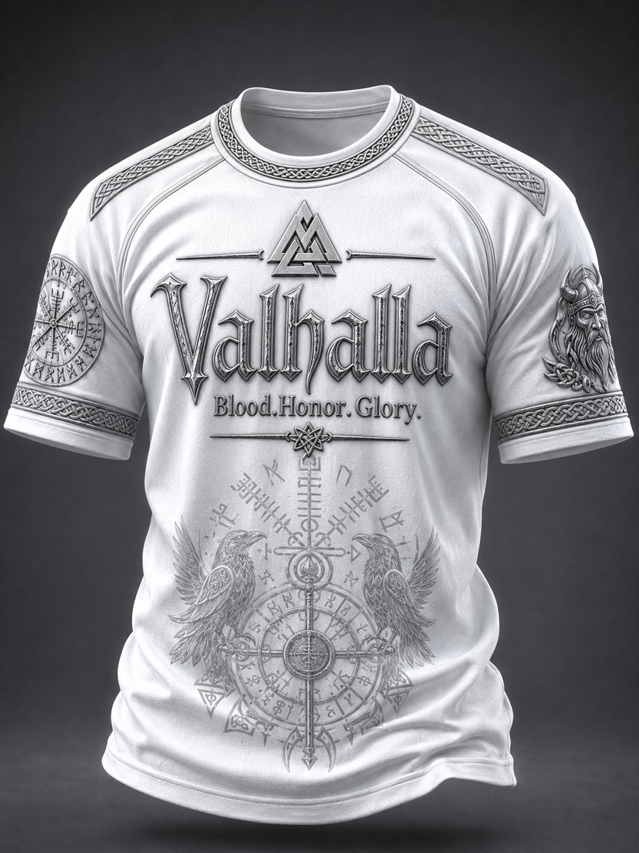 Men's Valhalla Printed Casual short sleeves t-shirt