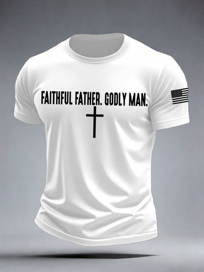 Men's Faithful Father Godly Man T-Shirt