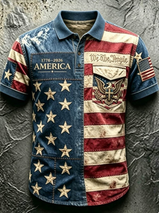 Men's 250Th Anniversary National Faith Print Shirt
