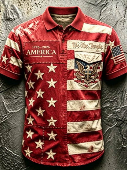 Men's 250Th Anniversary National Faith Print Shirt