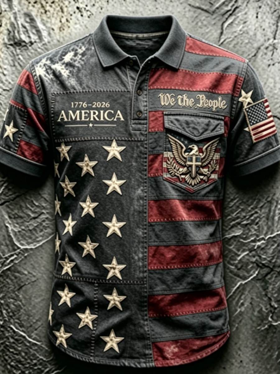 Men's 250Th Anniversary National Faith Print Shirt