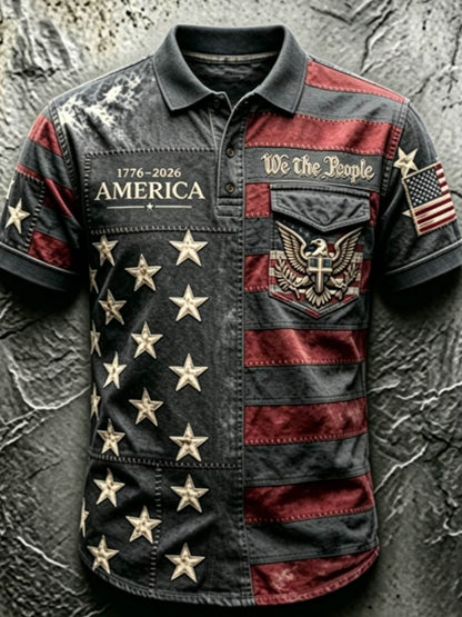 Men's 250Th Anniversary National Faith Print Shirt
