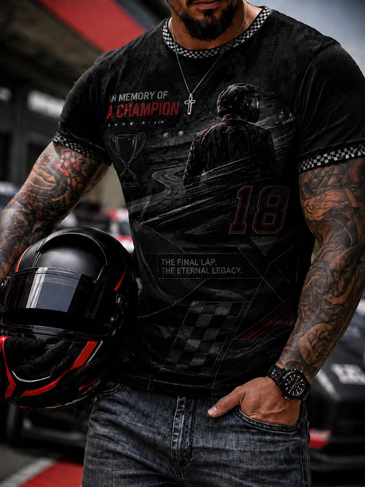 Men's Racing Legend Tribute Casual T-Shirt