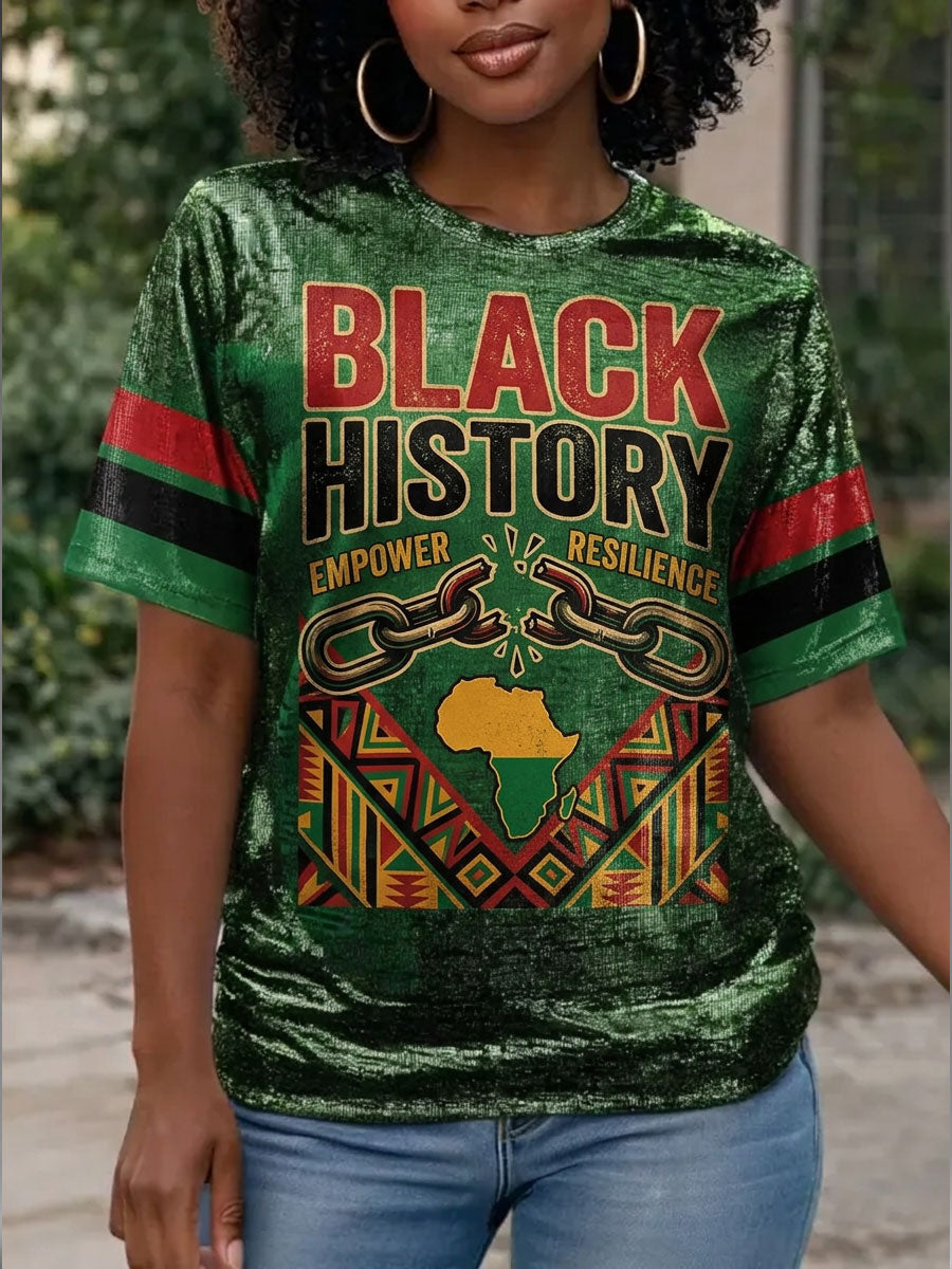 Women's Black History Short-sleeved T-shirt