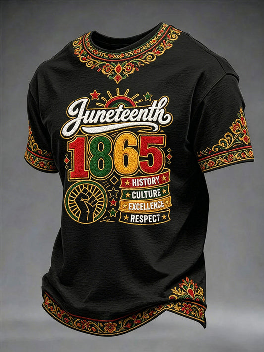 Men's Juneteenth 1865 Short Sleeves T-shirt