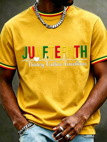 Men's Juneteenth Print Casual Tee