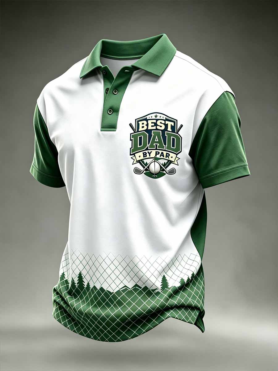 Men's Business Printed Polo Shirt