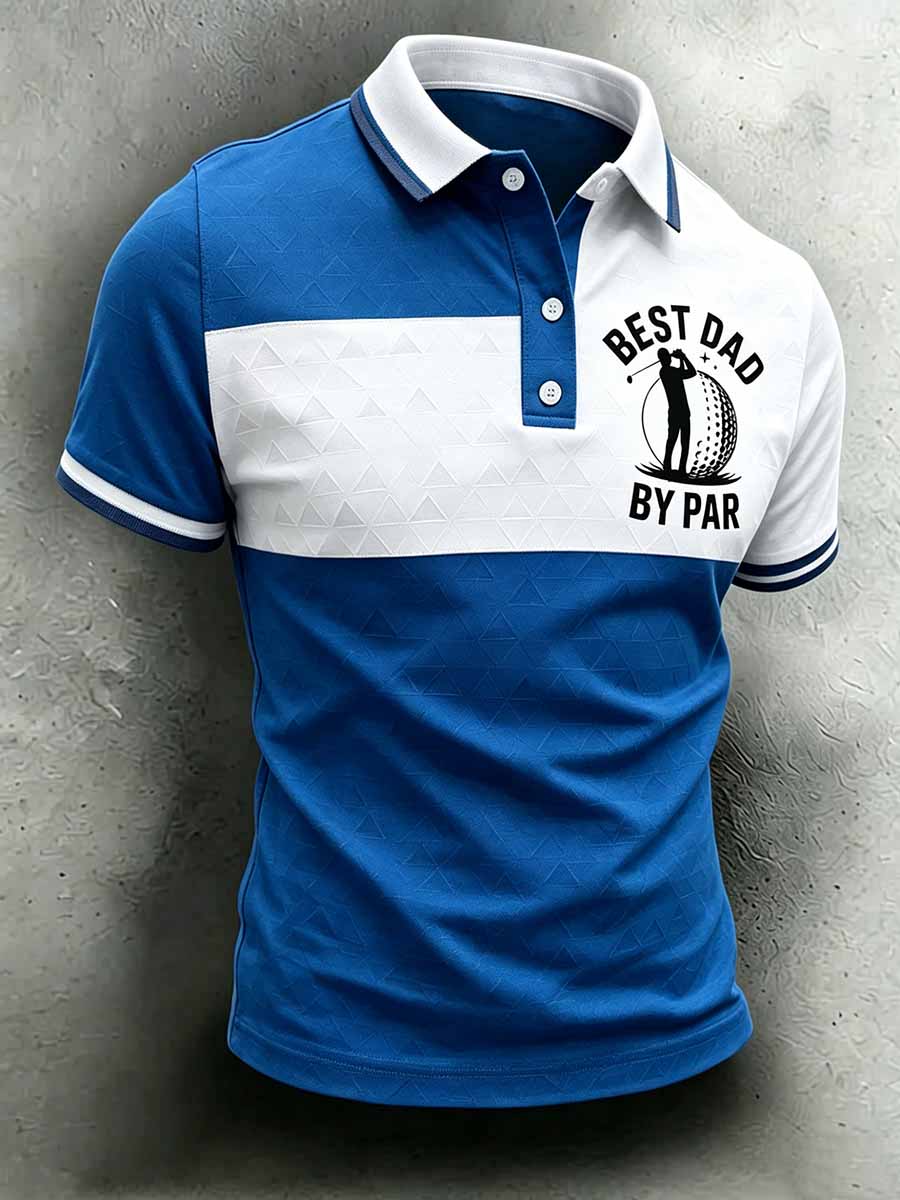 Men's Business Printed Polo Shirt