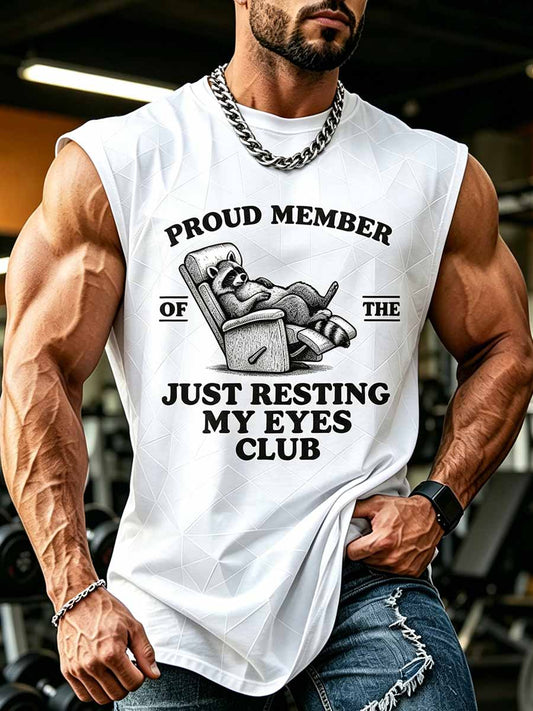 Men's Funny Father Graphic Print Tank Top