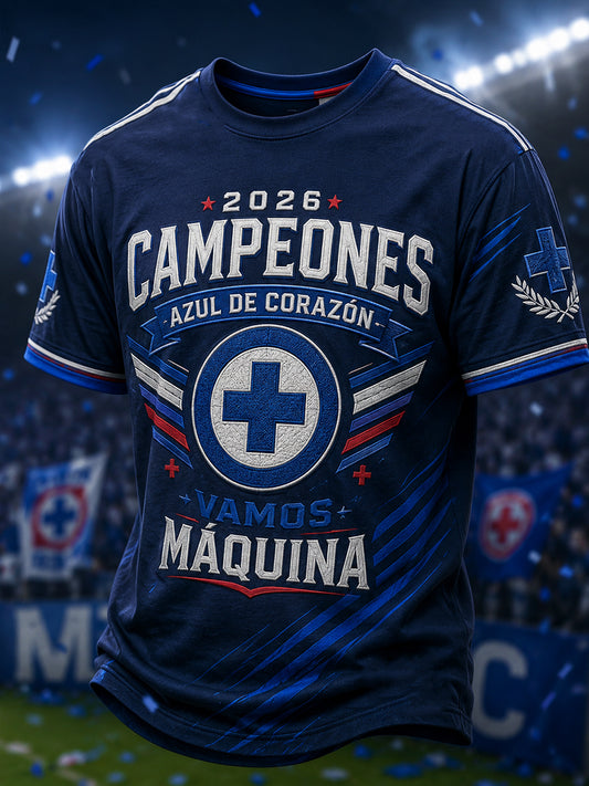 Men's 2026 Campeones Print Casual T-shirt