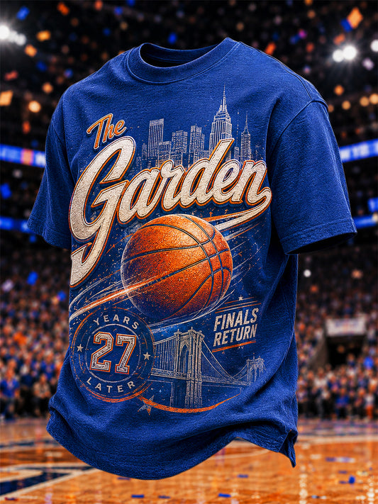 Men's Gift For Basketball Fans Print Casual Tee