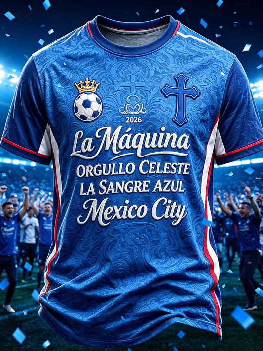 Men's Mexico Cruz Azul Team Graphic T-Shirt