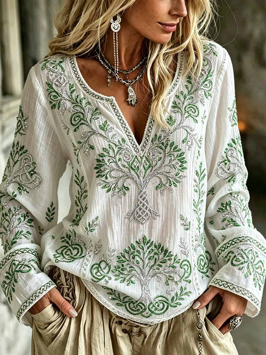 Women's Fashion Romantic Viking Print T-Shirt