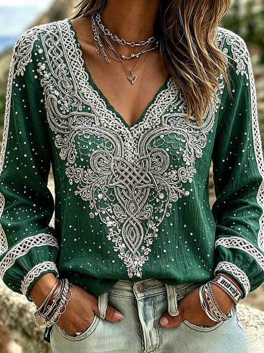 Women's Fashion Romantic Viking Print T-Shirt