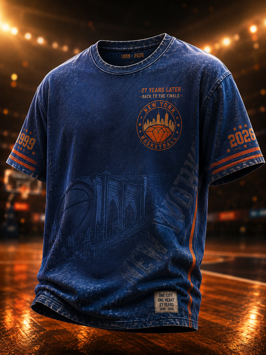 Retro 2026 Basketball Match Casual T-Shirt