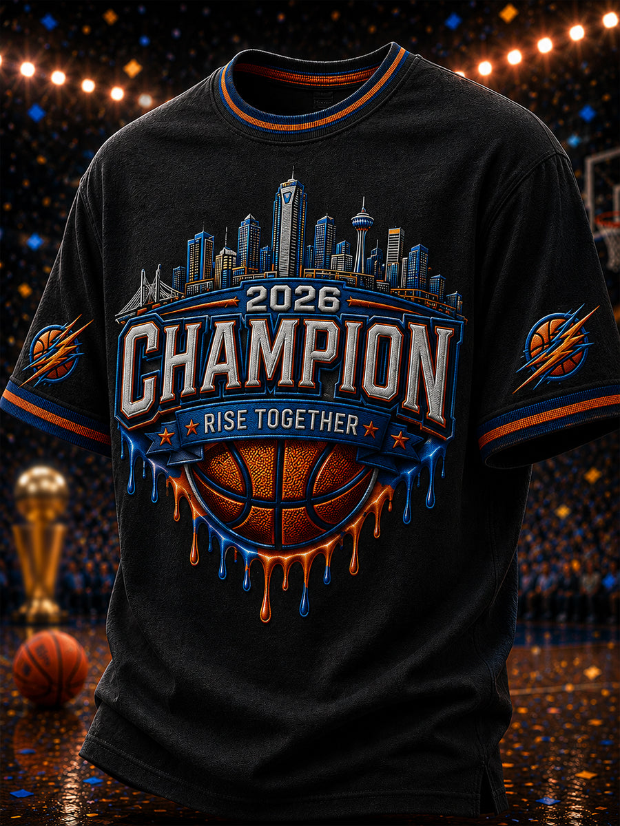 Men's Gift For Basketball Fans Print Casual Short Sleeve T-shirt