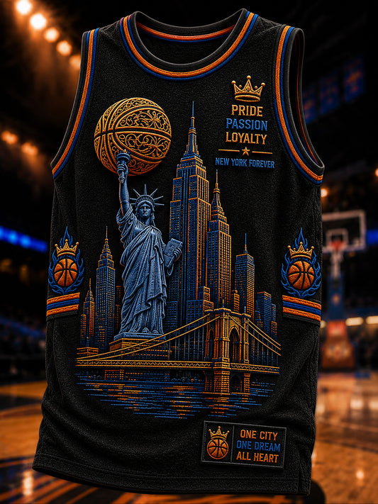 Men's Classic Basketball Fan Graphic Print Vest Top