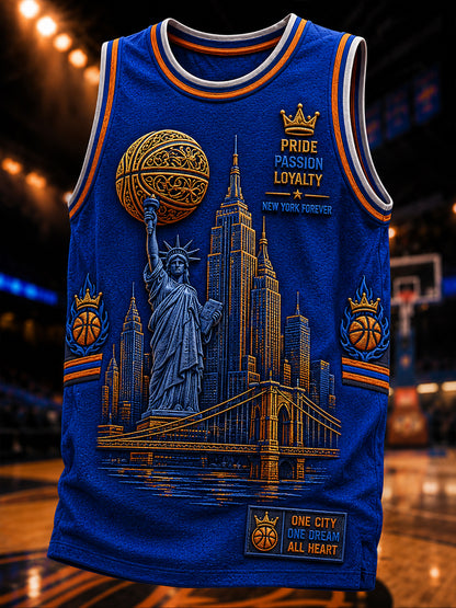 Men's Classic Basketball Fan Graphic Print Vest Top