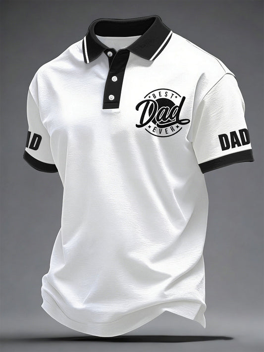Men's “Best Dad Ever” Father's Day Fun Casual polo shirt