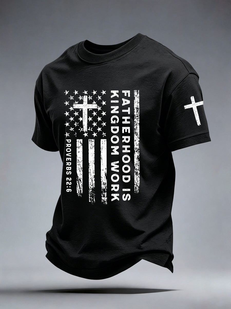 Men's Fatherhood Is Kingdom Work T-Shirt