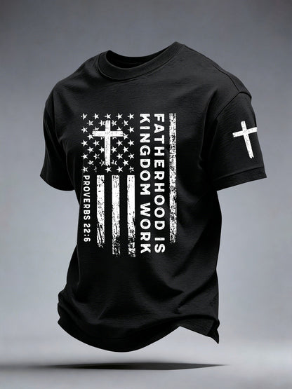 Men's Fatherhood Is Kingdom Work T-Shirt
