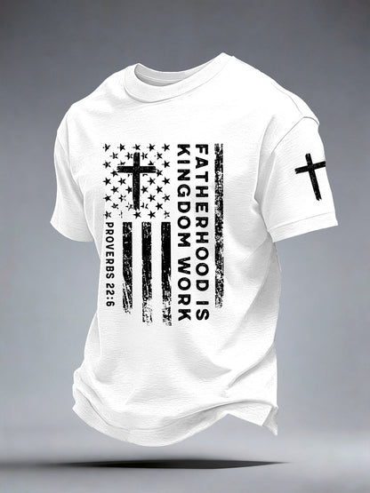 Men's Fatherhood Is Kingdom Work T-Shirt