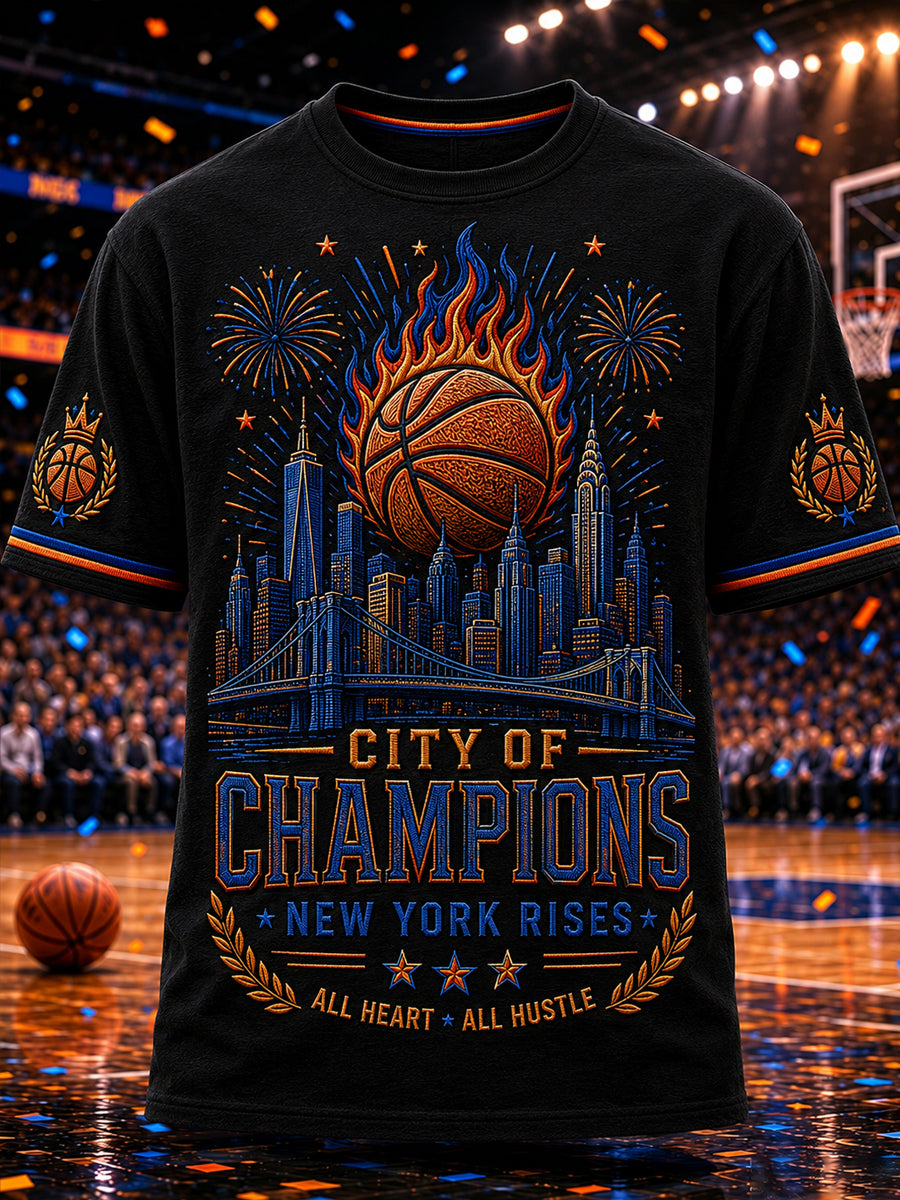Men's Classic Basketball Fan Graphic Short Sleeve T-shirt