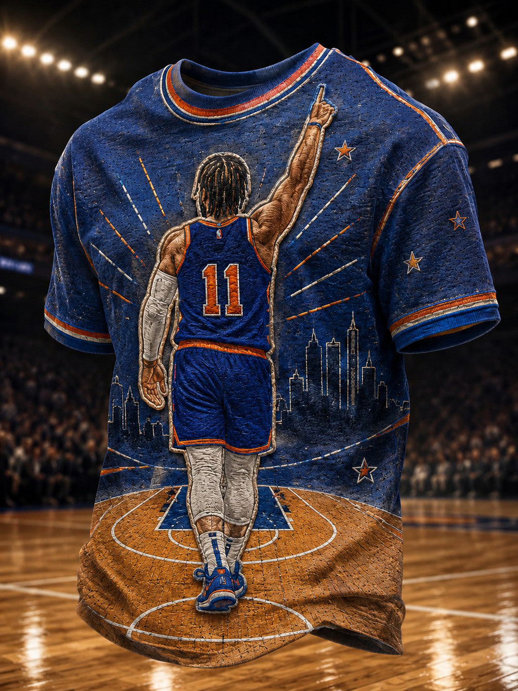 Men's New York Basketball Printed T-shirt