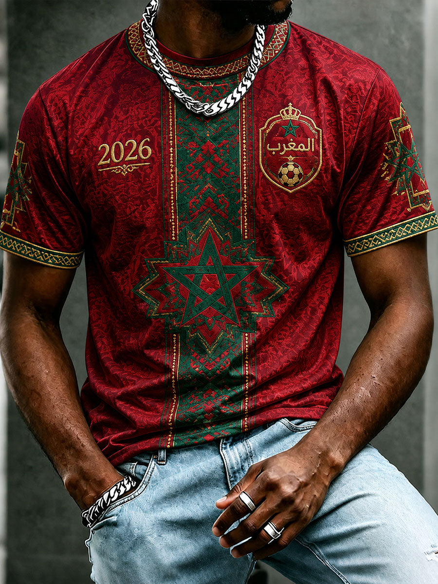 Men's 2026 Morocco Football T-Shirts