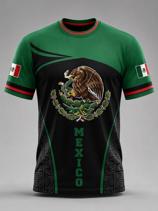 Men's Mexican Football Match Cheering Element Art Print T-Shirt