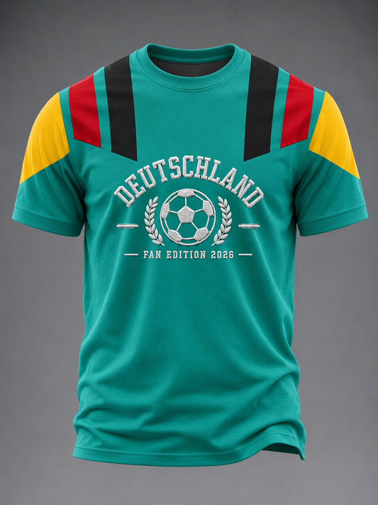 Men's Germany Football Fan 2026 Printed T-shirt