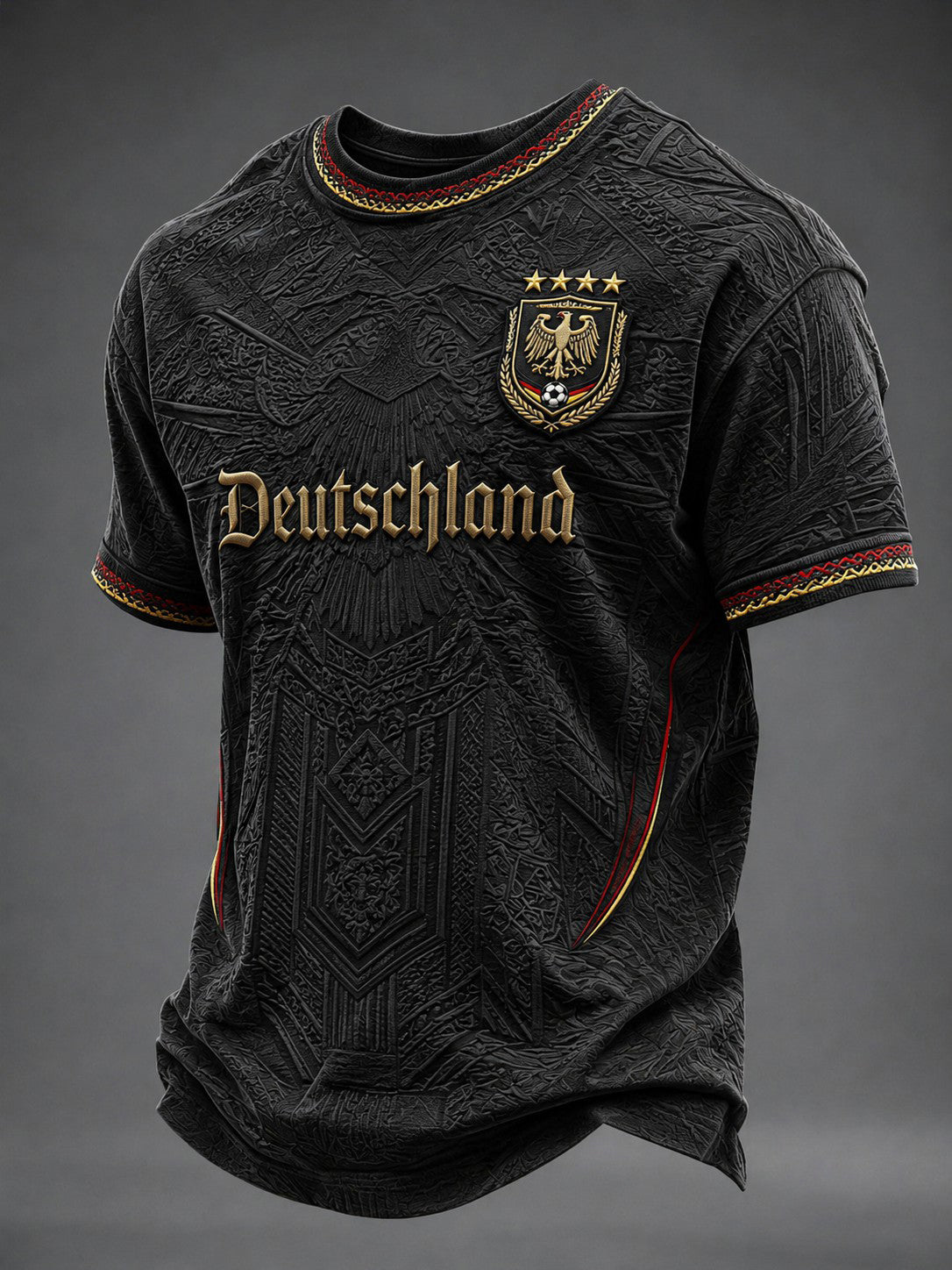 Men's Germany Football Printed T-shirt