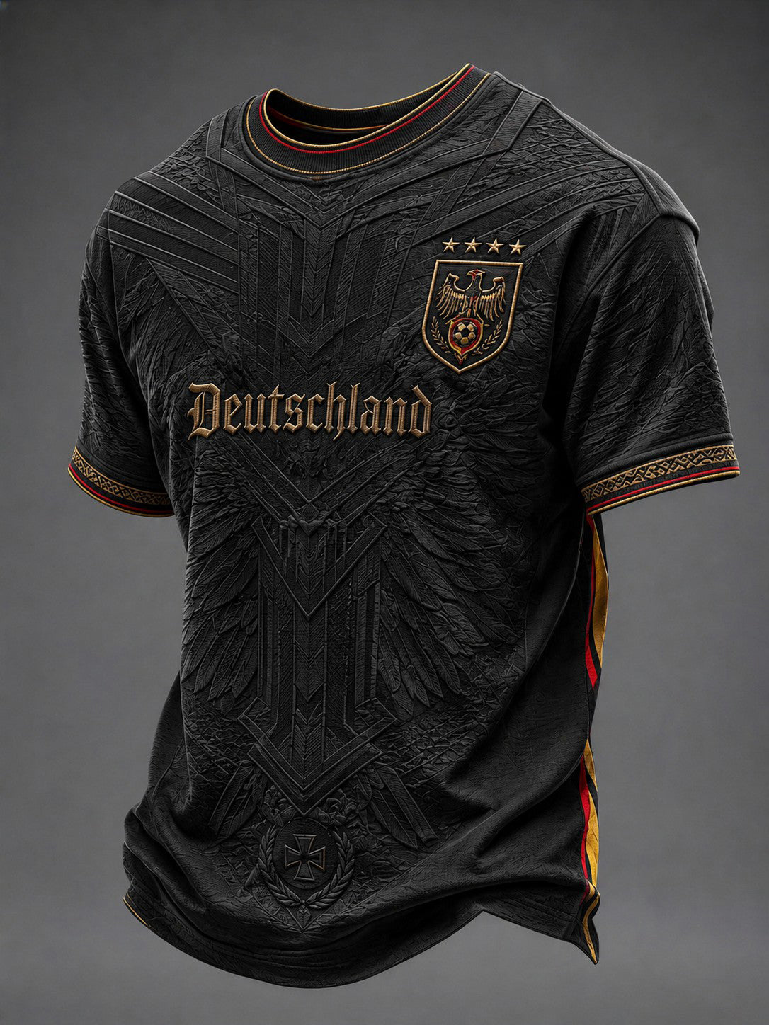Men's Germany Football Printed T-shirt