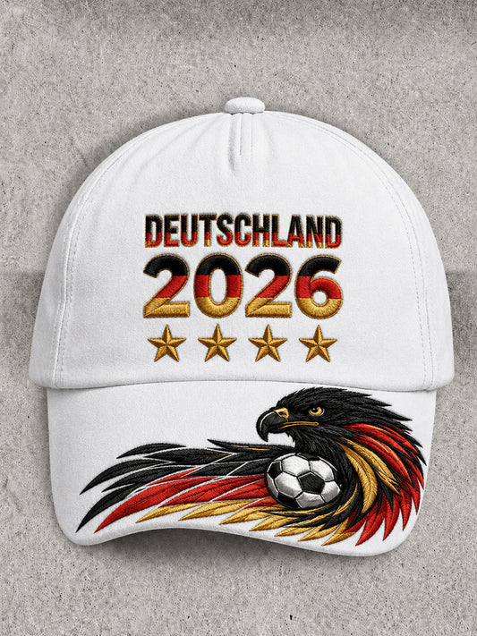Unisex Resort Germany Football Design Print Cap