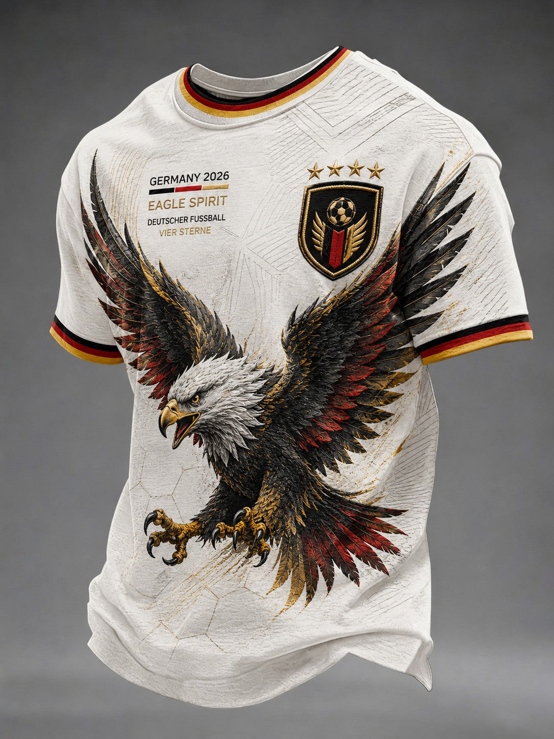 Men's Germany Football Printed T-shirt