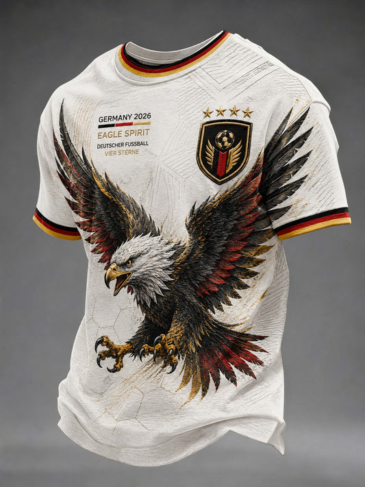 Men's Germany Football Printed T-shirt