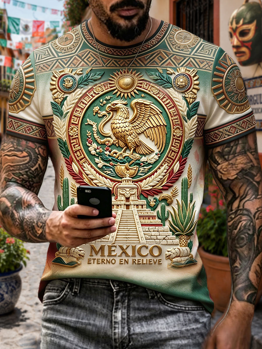 Men's Mexico Art Printed T-shirt
