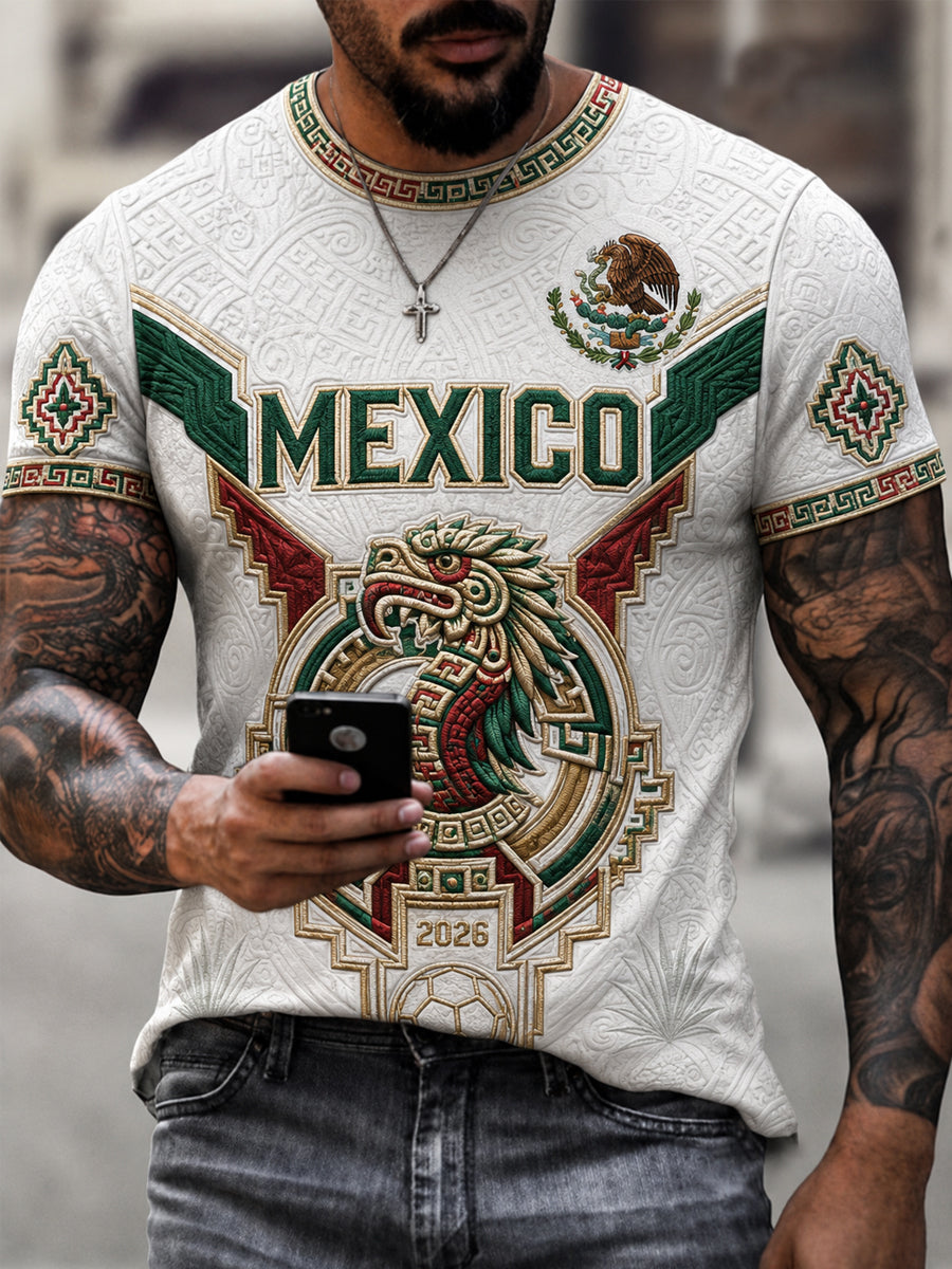 Men's Gift For Football Fans Print Casual Tee