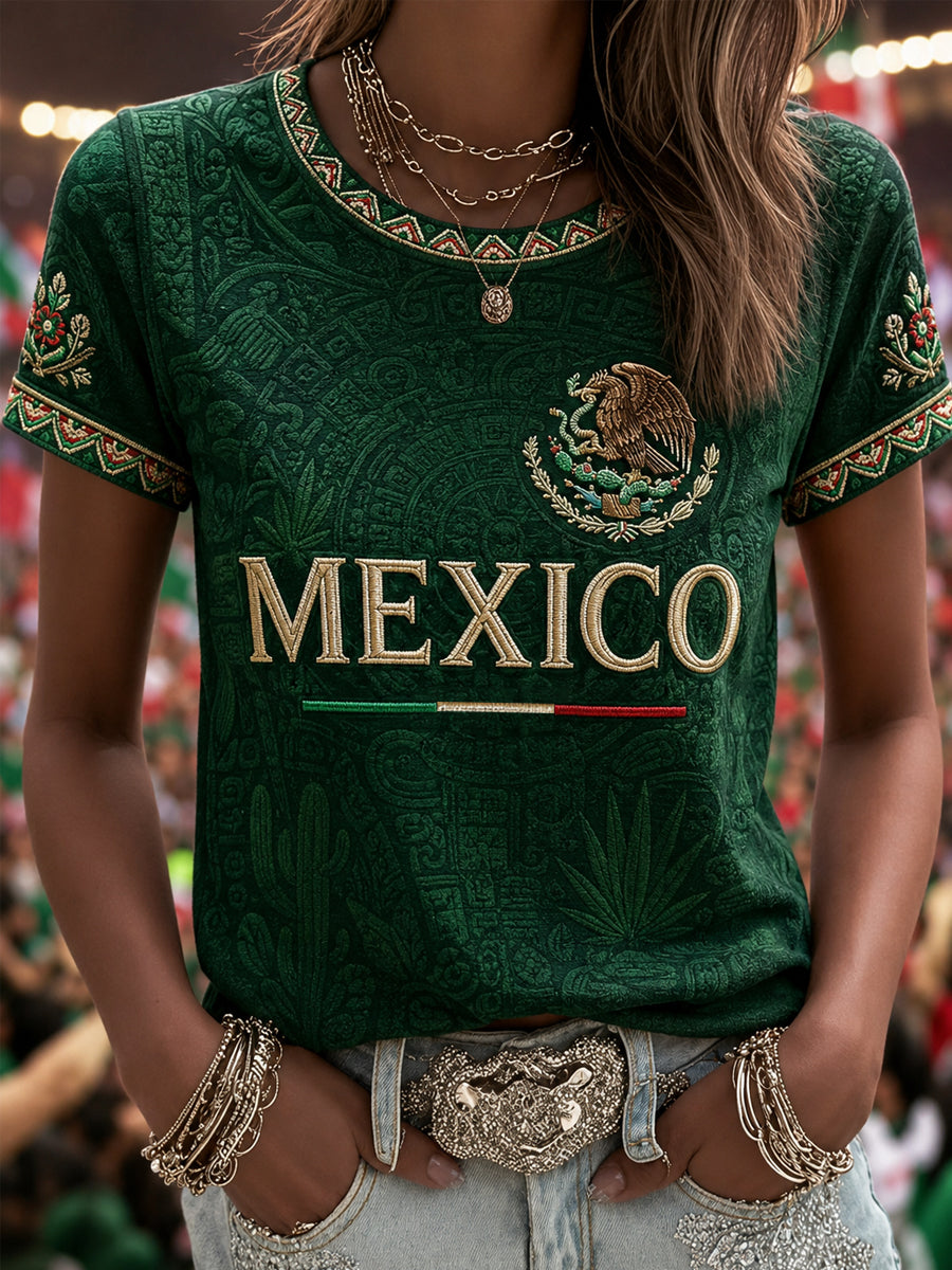 Women's Gift For Football Fans Print Casual Tee