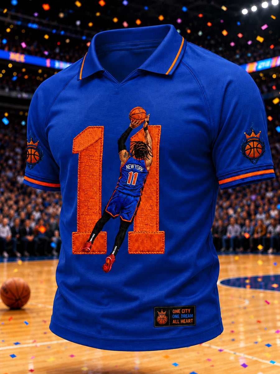 Men's Classic Basketball Fan Graphic Print Short Sleeve Top