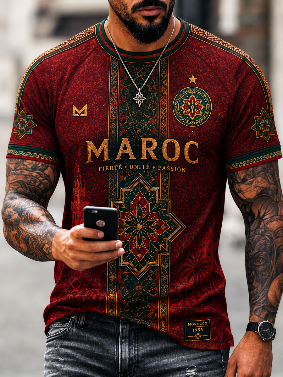 Men's MOROCCO Printed short sleeve t-shirt