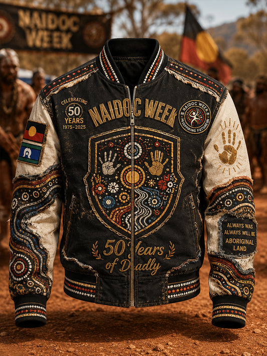 Men's Australia Naidoc Week Printed Monkey Jacket