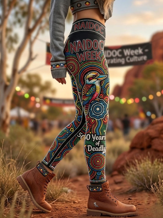 Women's Australia Naidoc Week Sports Stretch Leggings