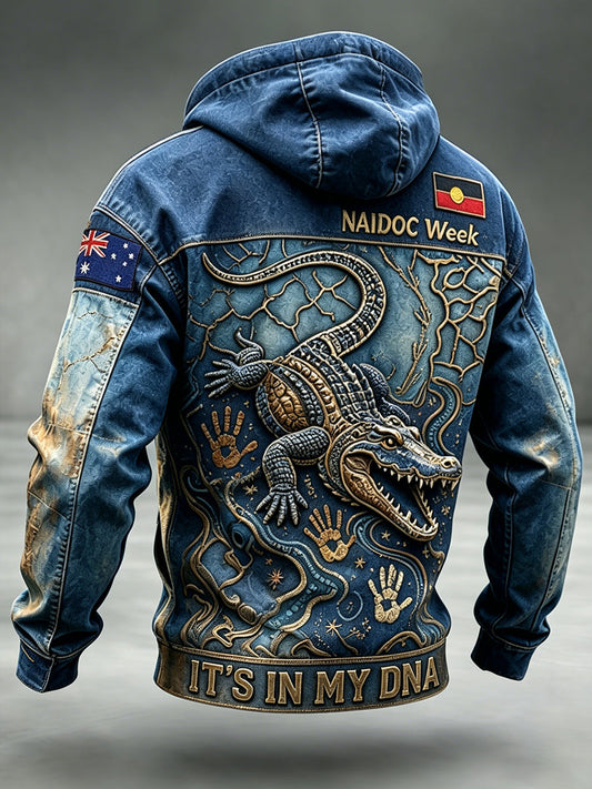 Men's Australia Naidoc Week Oversized Drop-Shoulder Hoodie With Pockets