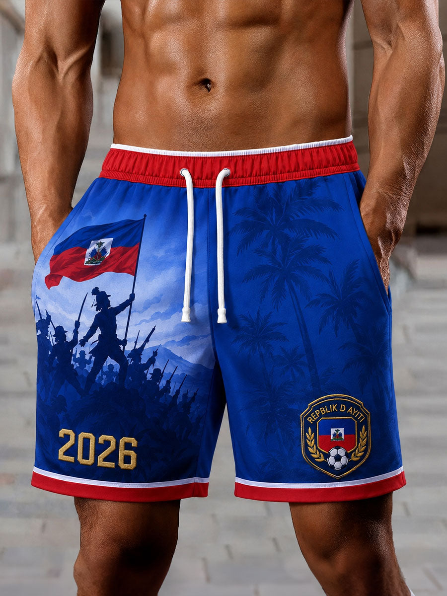 Men's 2026 Haiti Soccer Shorts