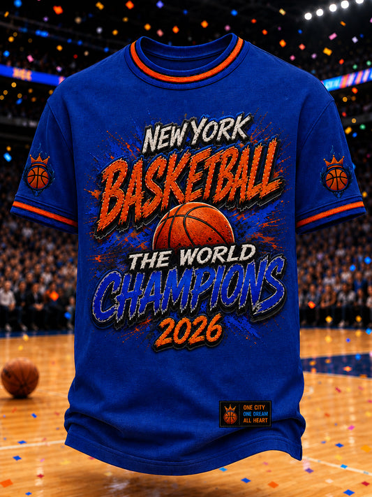 Men's Classic Basketball Fan Graphic Short Sleeve T-shirt