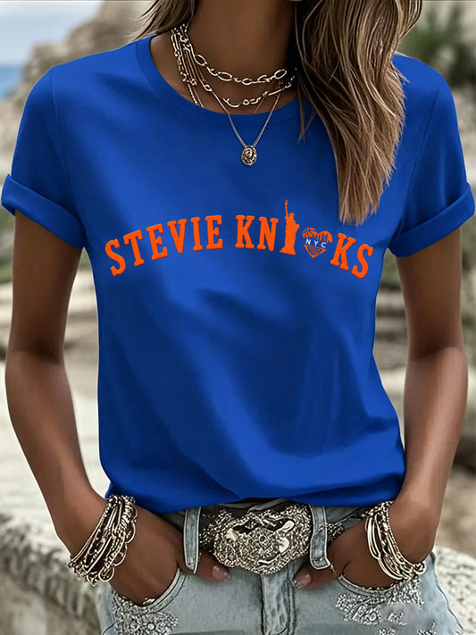 Women's Gift For Basketball Fans Print Casual Tee